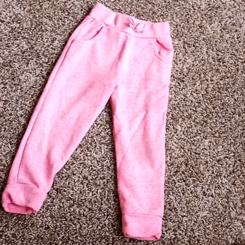 Pink toddler sweat pants
